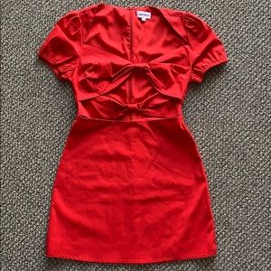 SUPERDOWN Red Dress with bows-Size S